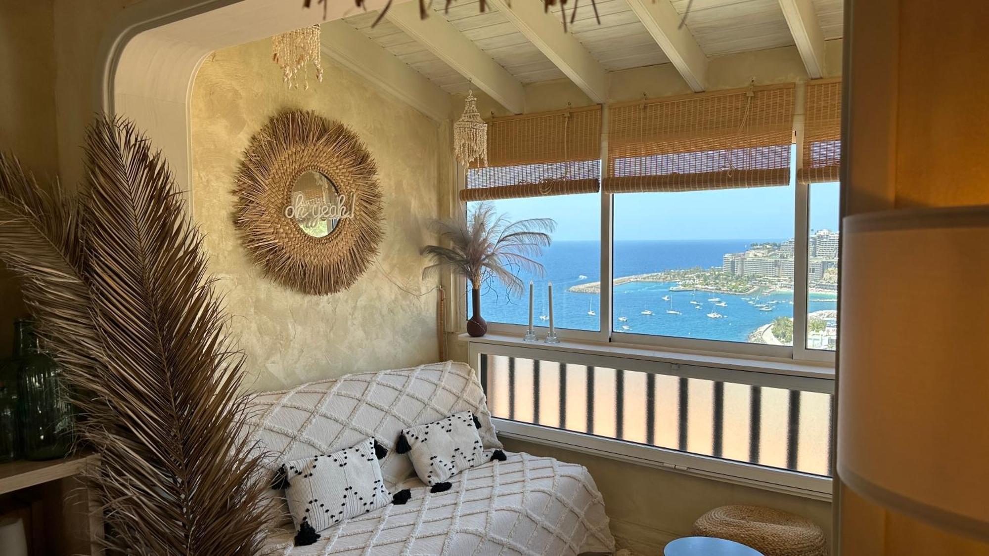 Boho Style Bungalow With Ocean View Mogán Kültér fotó